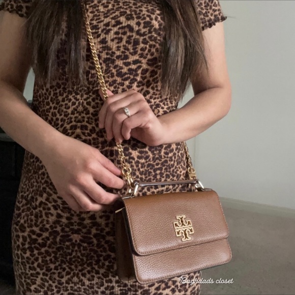 New , tory burch britten chain top handle Crossbody bag - Picture 4 of 12